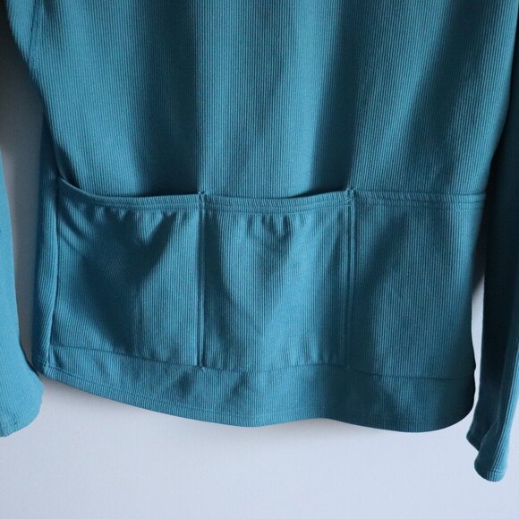 MEC Women's Sz Lrg Blue Full Zip Cycling Active Fleece Ribbed Stretch Jacket - Picture 10 of 15